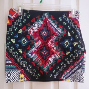 NWT Colorful Embroidered Tube Top
